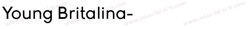 Young Britalina字体转换